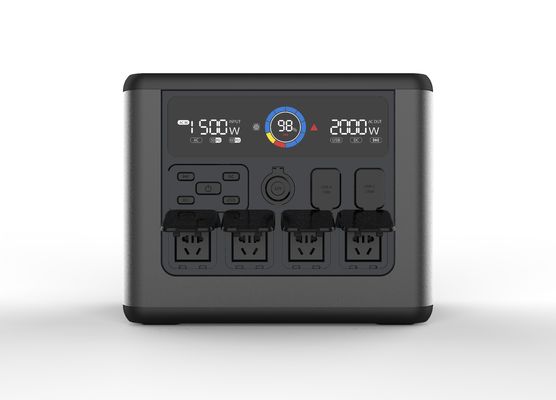 Καλή τιμή Μεταφορτωμένο σταθμό ηλεκτρικής ενέργειας 100V 1800WH με μπαταρία λιθίου σιδήρου φωσφορικού 19.6kg σε απευθείας σύνδεση